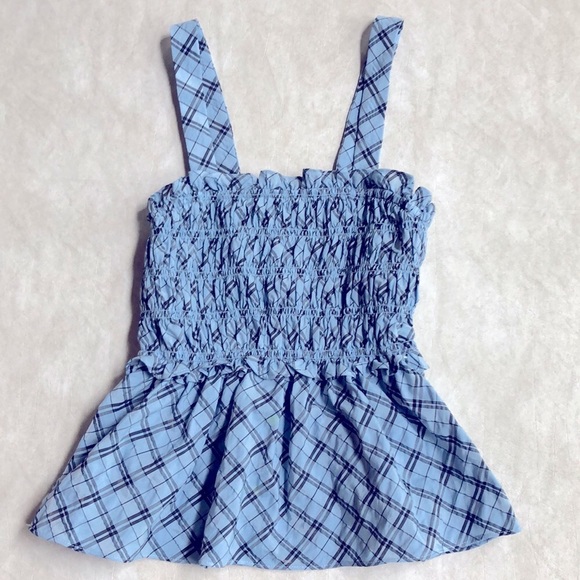 Jcrew Smocked tank in textured plaid Size S - Picture 3 of 8